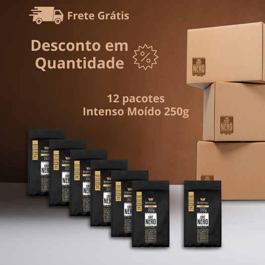 Caixa Café Nero Intenso Moído - 12 pc de 250g