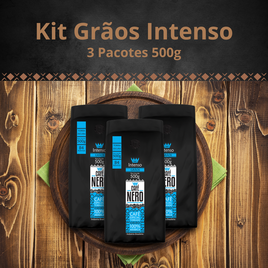 Kit Café Intenso Torrado em Grãos