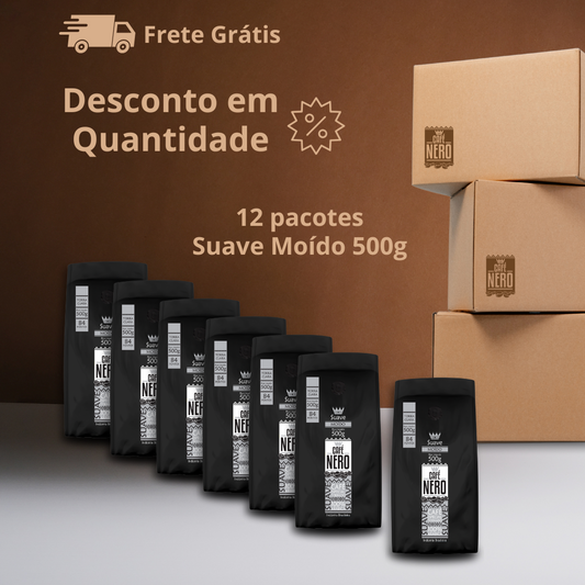 Caixa Café Nero Suave Moído - 12 pc de 500g