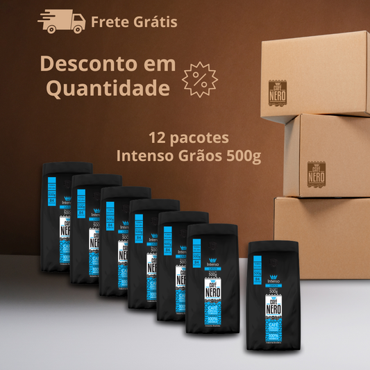 Caixa Café Nero em Grãos - 12 pc de 500g