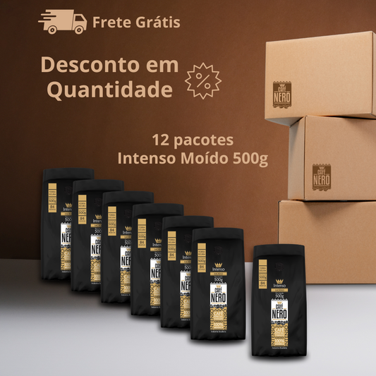 Caixa Café Nero Intenso Moído - 12 pc de 500g